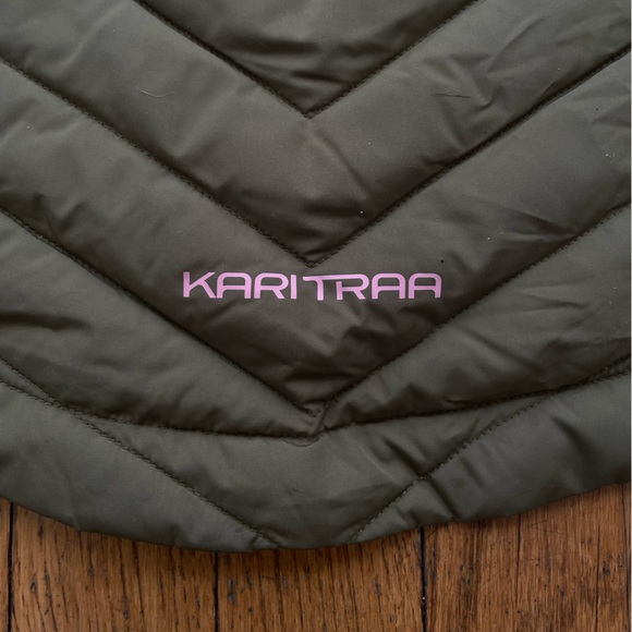 NWT Kari Traa Eva Down Jacket. Tweed. Olive Green and Plum. Size XS. - Picture 12 of 16